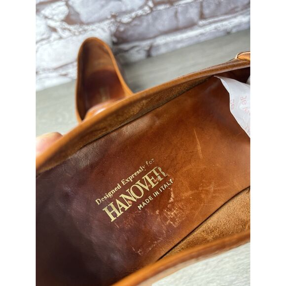 Hanover Brown Leather Kiltie Tassel VTG Loafers Dress Shoes Men Sz 10.5M US/44EU main image 10